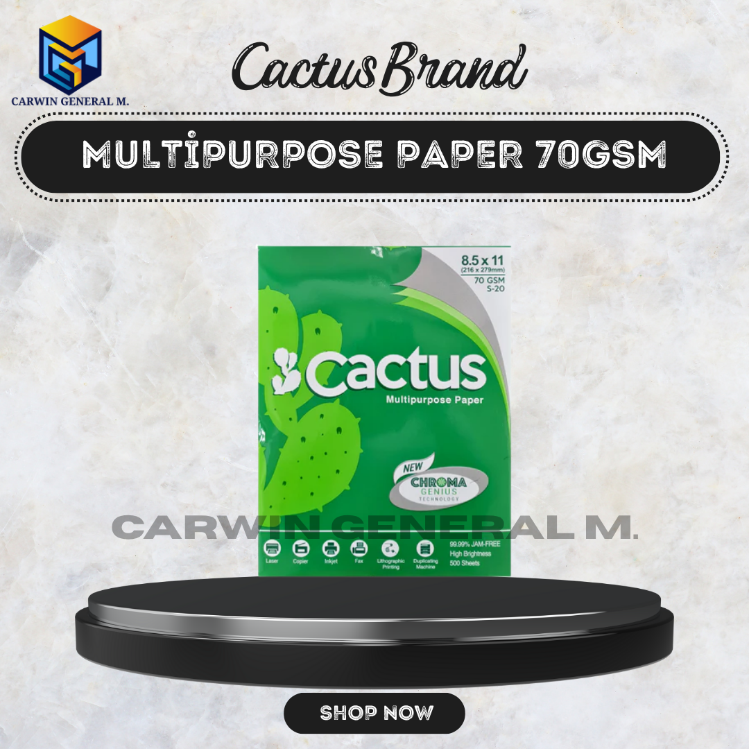 Cactus Premium Multipurpose Copier Bond Paper 70gsm