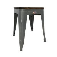 Sumo TLXWD45 All Steel Tolix Stool with wood on Seater Powder Coated Steel Frame - Guest Chair Steel Chair Restobar Furniture Restobar Chair Restaurant Chair Bar Chair Coffee Chair Pantry Chair Cafe Chair Canteen Chair Dining Chair
