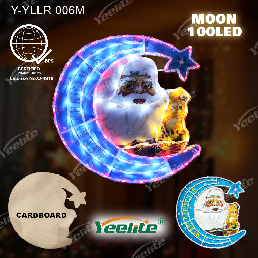 (Warranty) YEELITE Multiple designs Christmas Parol LED Light Lantern Seasonal Outdoor Decoration Dancing LED Colorful Lights