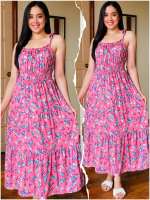 BimFas Womens Clothing Collection  Summer Casual  Bora OOTD  Spaghetti  Style Trendy Maxi Dress One Size Fit Up to XL