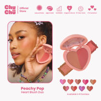 Chu Chu Beauty Heart Blush Duo in Peachy Pop