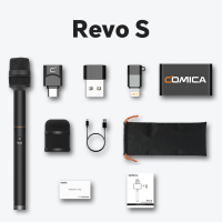COMICA Revo S Wireless Handheld Microphone Reporter Microphone with USB-C Receiver for Podcasting Report Interview Meeting Video Recording Live Streaming. Compatible with Windows Mac OS Phone