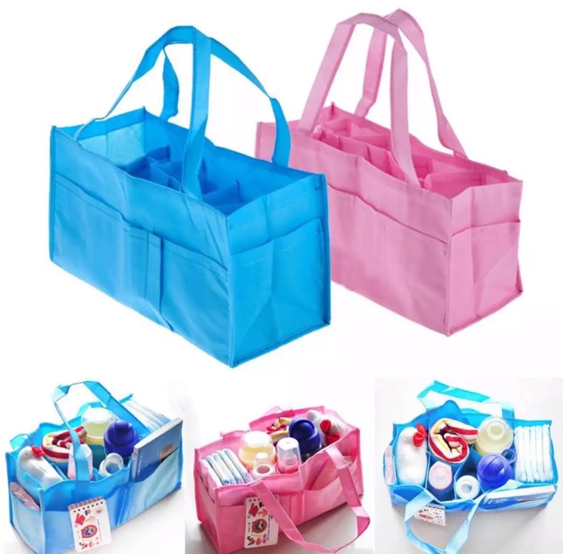 Practical Mother Handbag Baby Diaper Nappy Bag Milk Bottle Storage Organizer Great for outdoor activities and travel use