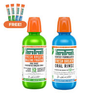 TheraBreath Mouthwash Mild Mint & Icy Mint 473ml Bundle