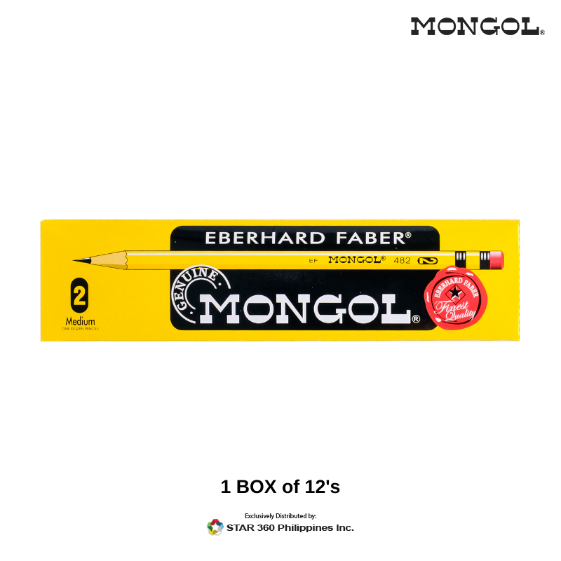 Mongol Pencil (Regular Trio XL 2B Wraps) (1 BOX of 12s)