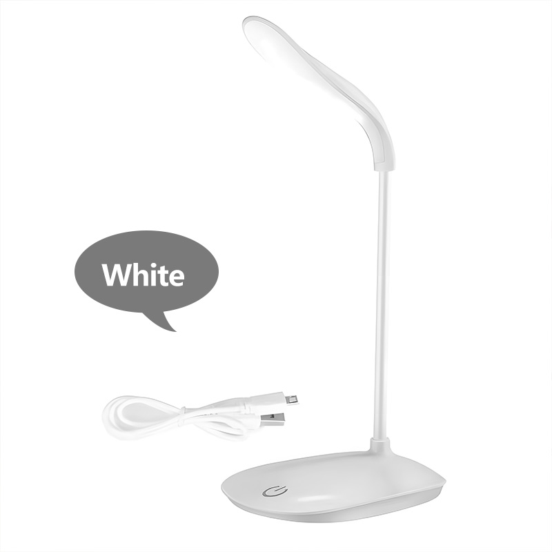Table Lamp LED Stand Desk Lamp USB Rechargeable 360° Flexible Rotatable Touching Control 3 Brightnes