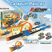 Racing Alloy Car Track 360°Spin Racing Playset Hot Wheels Police Car Sports Car Pull Back Car Toys