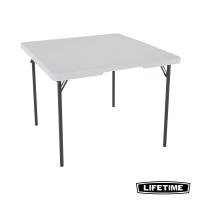 Lifetime USA 37x37 Square Dining Table - New Durable Easy-Clean Standard Height