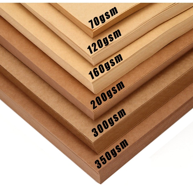 A4 KRAFT PAPER/BOARD 70GSM - 300 GSM Thick Paperboard