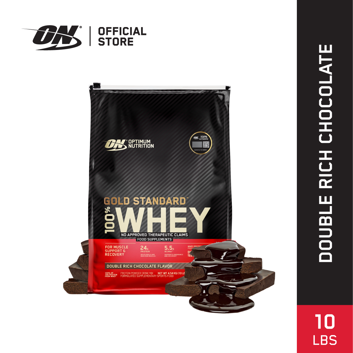 Optimum Nutrition Gold Standard 100% Whey Protein 10 lbs [FREE Amino 2222 on July 13-31]