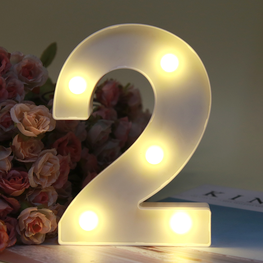 Letters With Lights Birthday Name DIY Creative Battery Operated LED Lamp Alphabet And Number Party Decorations Baby Shower Backdrop