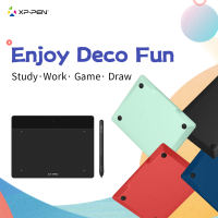 XPPen Deco Fun XS S L Drawing Tablet For Digital Art with Pen Graphics Tablets Signature Pad OSU Drawing Tablet with 8192 Battery-Free Stylus Ideal Use for Distance Education and Wed Conference Red Blue Green Black