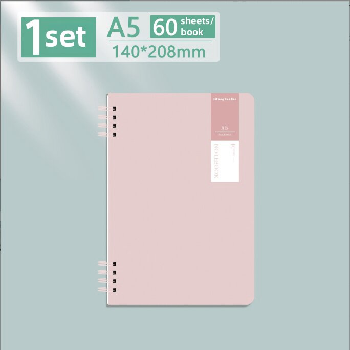 60Sheets Thickened Notebook A5&B5 Morandi Spring Notebook School Office Stationery Supplies