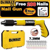 [200 Nails]Dewalt Nail Gun Heavy Duty Original Manual Nails Gun For Concrete Rivet Tool Steel Rivet Gun Nail Punch