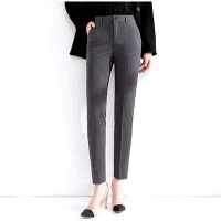 HUILISHI Korean Ladies Plain Stretchable Slim Fashion Ankle Cropped Suit Pants For Office Womens Shoes and ClothingWomen ClothingPants & LeggingsPants
