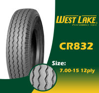 Westlake 7.00-15 12ply Rib Type Bias CR832 Tire (with Flap and Tube)