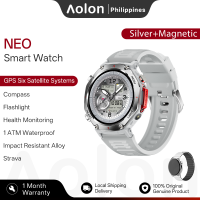 Aolon NEO Smart Watch GPS 6 Satellite Systems Compass Flashlight Customizable Button 1ATM Smartwatch