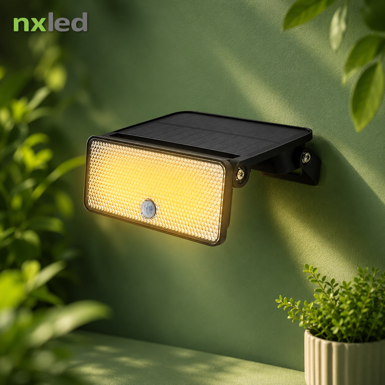 NXLED Solar Wall Light Weatherproof IP54 Daylight/Warm White 3W | 7W