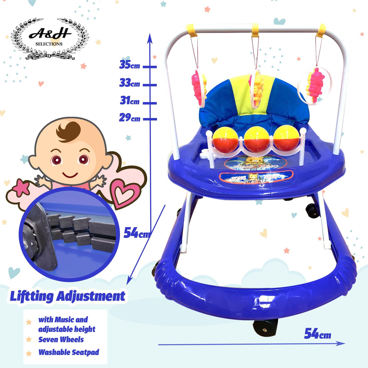 A&H Baby Walker (with music and adjustable height) Model: 88-3