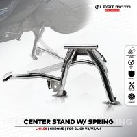 LEGITMOTO CLICK V2 V3 V4 CENTER STAND WITH SPRING CHROME / BLACK CENTER STAND FOR HONDA CLICK MOTORCYCLE