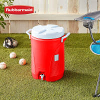 Rubbermaid 5 Gallon Insulated Cooler Jug Red with Cup Dispenser Set URMI193 Water Cooler