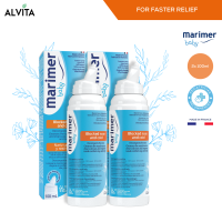 Marimer Baby Blocked Nose Seawater Nasal Spray 100ml Pack of 2 (HYPERTONIC) | For Congestion Relief