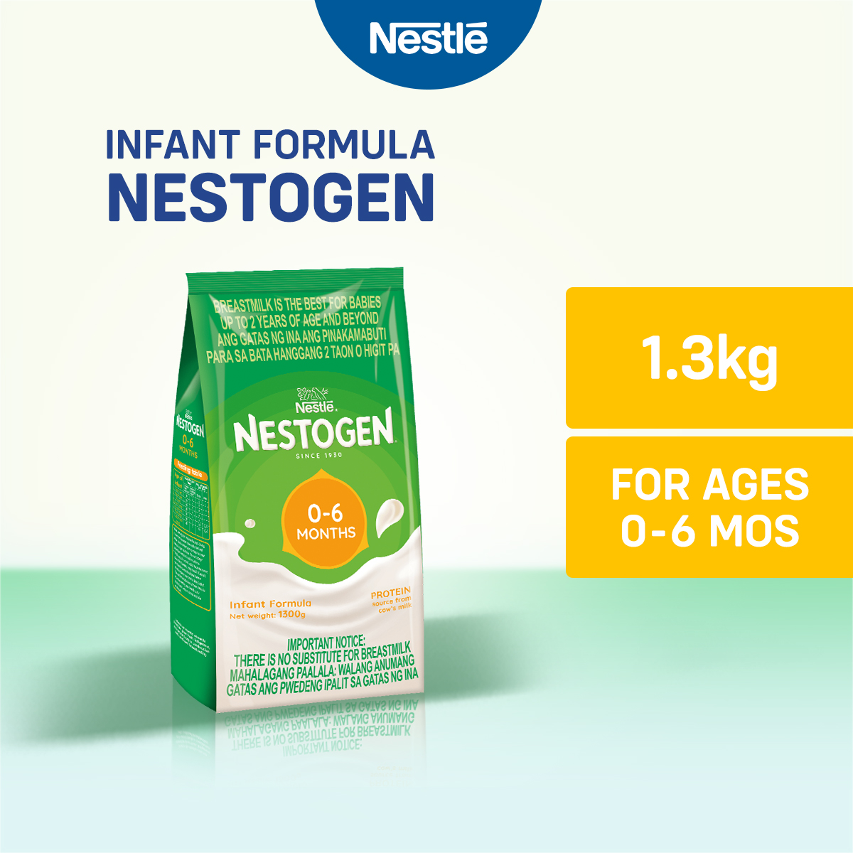 NESTOGEN Stage One Infant Formula Milk Powder for 0-6 Months Old 1.3kg