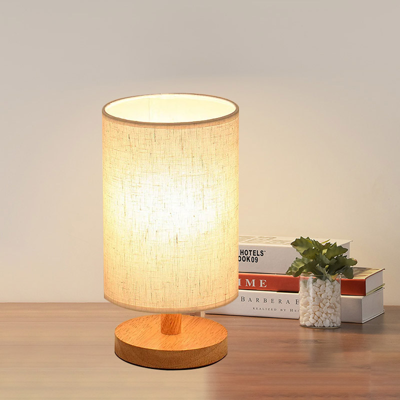 Bedside Lamp Night Light Warm White Bulb Gift Wood Table lamp Baby Sleeping Light Decoration Indoor Lamp Living Room Bedroom