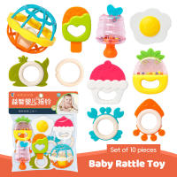 7pcs/set Baby Rattle Toys Infants Soft Teething Stick Colorful Rattles Hand Jingle Bells Toys