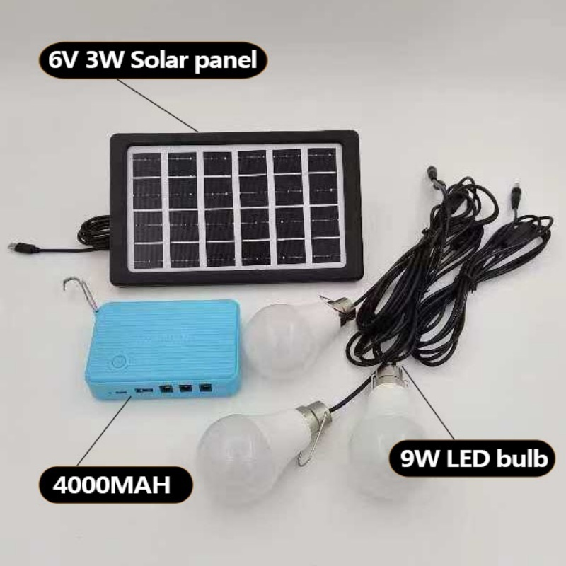 6V 10W LED solar panel High Quality Fast Charging with 5M Type-4 USB Cable for Outdoor Camping