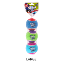 3-Pack Pet Tennis Ball - High Quality Fetch Dog Ball by GiGwi