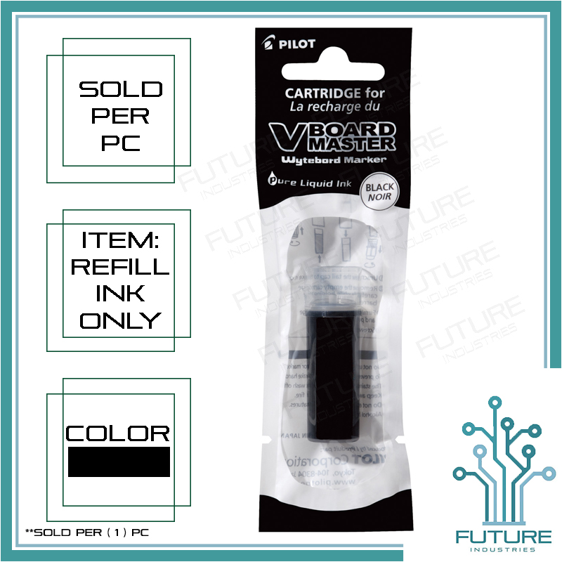 Pilot V Board Master Vboard Master Whyteboard Marker Refillable Marker Pilot V-Board Master Refill Whiteboard Marker Whiteboard Pen Black Blue Red Medium Bullet Tip Pure Liquid Ink [Future Industries]