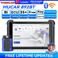 THINKCAR MUCAR 892BT Full System scanner obd2 scanner CANFD DOIP for car 34 Reset IMMO Lifetime Update Car Diagnostic Tool odo check