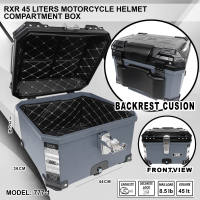 RXR 45L Liters HARD PLASTIK TOP BOX Motorcycle Compartment Box Helmet Box topbox motorcycle sale topbox 45l top box for motorcycle Model: 777