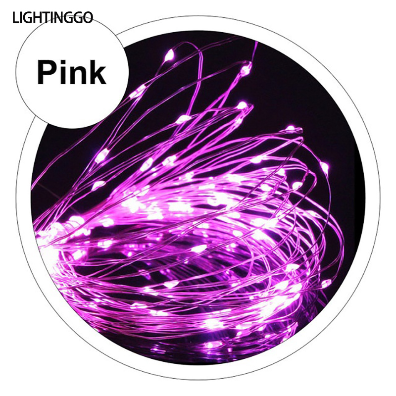 LIGHTINGGO USB LED Fairy lights Mini LED String light Silver Wire String light Party Decor Waterproof Wedding Garland Yard Decoration