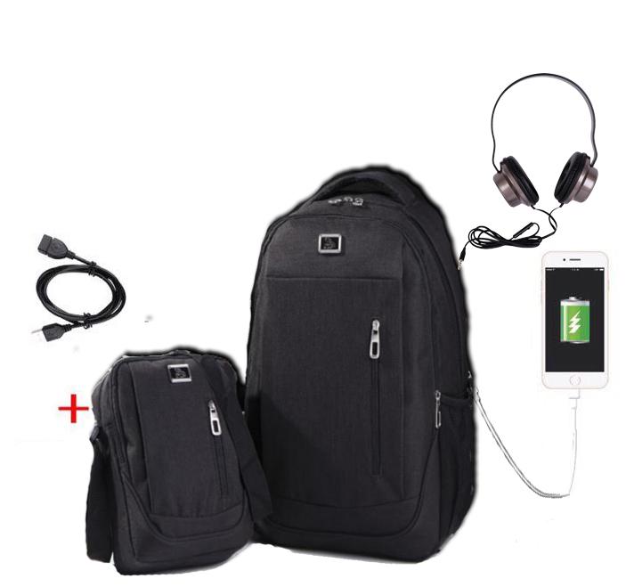 ABS 801 Anti Theft Backpack Male Collage Style for Student School Bag For Business Headphone Hole USB Charge Laptop Backpacks