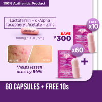 Lactezin 100mg Anti-Acne 60s+ FREE 10 Capsules (Save Php 300)