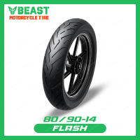 Beast Tire Flash P6240 80/90-14 TL Tubeless Motorcycle Tires Balance performance improve flexibility Low flat rate Tubeless tires Safe and Reliable Tires Designed for Safety - Flash P6240 80/90-14