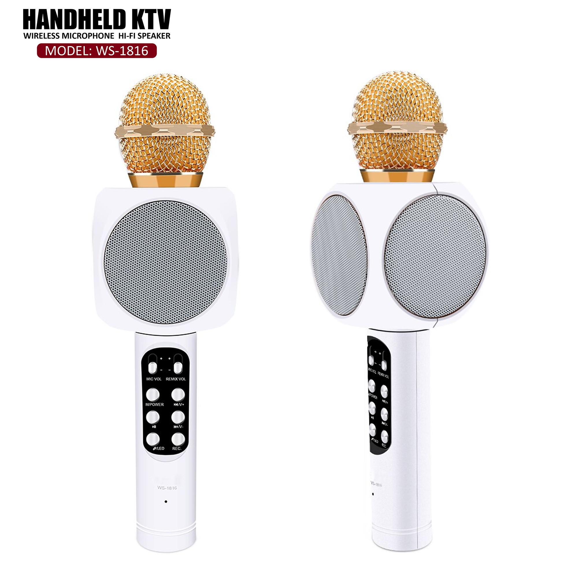 LHR WS1816 Portable Handheld KTV Wireless Bluetooth Microphone HiFi
