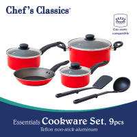 Chefs Classics Essentials Non-Stick Cookware Set 9pcs