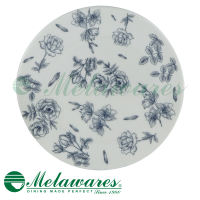 Melawares 6pc Allison 11 inch Round Dinner Plate Set