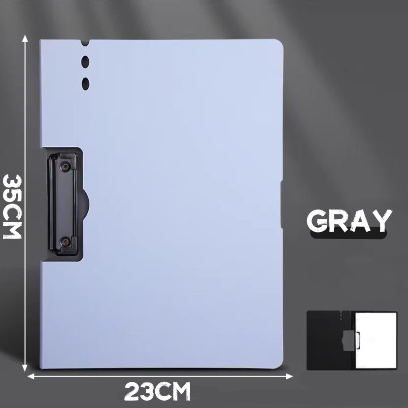 Clipboard Long/A4 Folder Clipboard With Cover 2 Fasteners Size 23X35CM/23X31.5CM Clipboard Folder Double Clip and Horizontal /Vertical Clip Writing Board for School Office Supplies