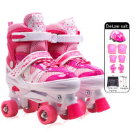 IMUTO Roller skate shoes for kids Adjustable skating shoes for kids Roller Skates With 4 Wheel