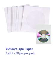 DVDs & CD Envelopes Cases Cover - 50s in 1 pack | WHITE Envelope | CD/DVD Case | Storage Paper
