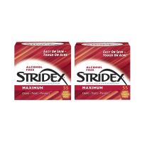Stridex Acne Treatment 2% Salicylic Acid Pads / 0.5% Salicylic Acid Gentle Acne Removal and Oil Control 55pcs/box