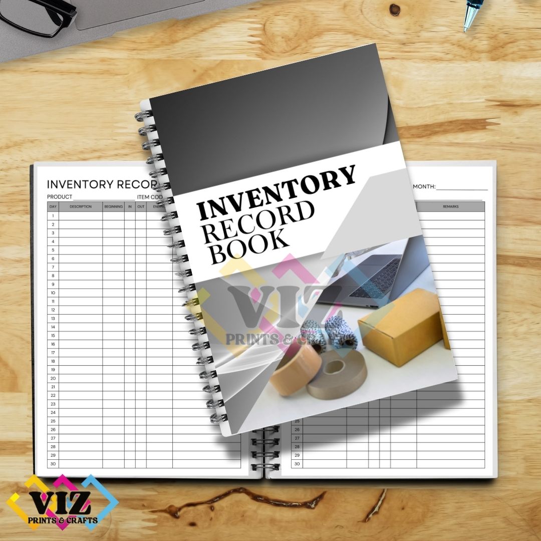 Inventory Record Book / Log Book / Journal / Tracker / Notebook