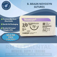 B. Braun Novosyn Absorbable Suture | Sold per pc. | Polyglycolide Braided | Size 1 2/0 4/0