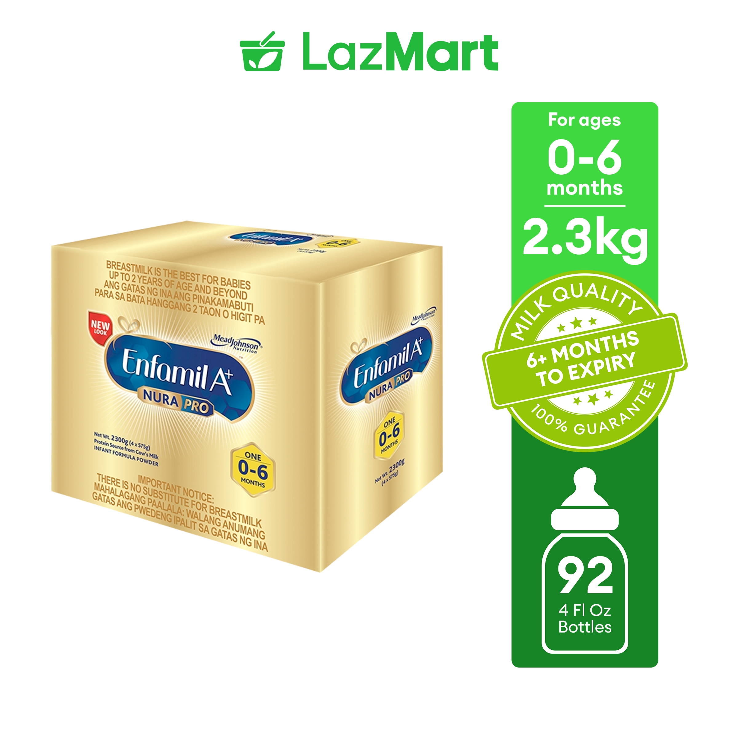 Enfamil A+ One Nurapro 2.3kg (2300g) Infant Formula Powder for 0-6 Months