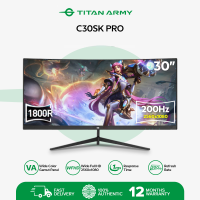 Titan Army C30SK PRO 29.5 inch WFHD 2560*1080 Resolution 200Hz Refresh Rate With 1ms Response Time VA 1800R Curved Monitor