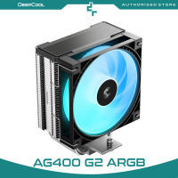DeepCool AG400 G2 ARGB CPU Cooler with blue LED fan and heatsink fins.